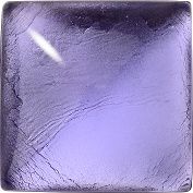 Square Cabochons Flat Back Crystal Glass Stone, Violet 13 With Silver (20509-L-St), Czech Republic