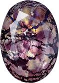 Oval Faceted Pointed Back (Doublets) Crystal Glass Stone, Violet 13 Specials (06043), Czech Republic