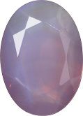 Oval Faceted Pointed Back (Doublets) Crystal Glass Stone, Violet 14 Pearl Colours (2400-St), Czech Republic