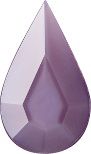 Pear Faceted Pointed Back (Doublets) Crystal Glass Stone, Violet 14 Pearl Colours (02401), Czech Republic