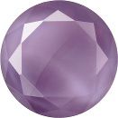 Round Faceted Pointed Back (Doublets) Crystal Glass Stone, Violet 15 Moonshine (00399), Czech Republic