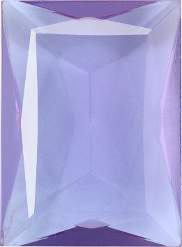 Rectangle Faceted Pointed Back (Doublets) Crystal Glass Stone, Violet 15 Transparent (20320), Czech Republic