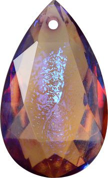 Pear Sew-On Crystal Glass Stone, Violet 15 Mexico Opals (Mex-20), Czech Republic