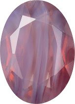 Oval Faceted Pointed Back (Doublets) Crystal Glass Stone, Violet 16 Pearl Colours (24010-00030-Tw), Czech Republic