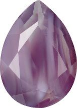 Pear Faceted Pointed Back (Doublets) Crystal Glass Stone, Violet 16 Pearl Colours (24020-00030-Tw), Czech Republic