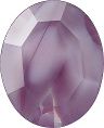 Oval Faceted Pointed Back (Doublets) Crystal Glass Stone, Violet 16 Pearl Colours (24020-00030-Tw), Czech Republic