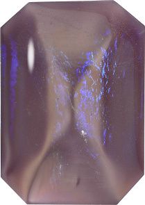 Octagon Cabochons Pointed Back Crystal Glass Stone, Violet 17 Mexico Opals (16217), Czech Republic