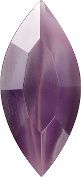 Navette Faceted Pointed Back (Doublets) Crystal Glass Stone, Violet 17 Moonshine (00444), Czech Republic