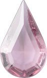 Pear Faceted Pointed Back (Doublets) Crystal Glass Stone, Violet 18 Transparent (200000), Czech Republic