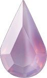 Pear Faceted Pointed Back (Doublets) Crystal Glass Stone, Violet 18 Moonshine (00375), Czech Republic