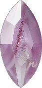 Navette Faceted Pointed Back (Doublets) Crystal Glass Stone, Violet 19 Pearl Colours (24010-00030-Tw), Czech Republic