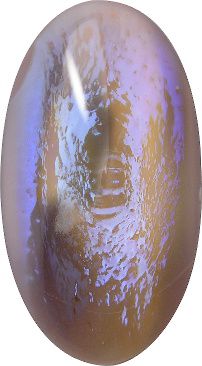 Oval Cabochons Flat Back Crystal Glass Stone, Violet 20 Mexico Opals (16217), Czech Republic