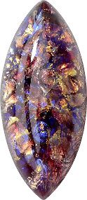 Navette Cabochons Flat Back Crystal Glass Stone, Violet 20 Specials (06043), Czech Republic