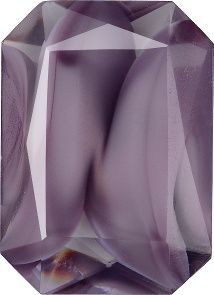 Octagon Faceted Pointed Back (Doublets) Crystal Glass Stone, Violet 20 Pearl Colours (24020-00030-Tw), Czech Republic