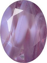 Oval Faceted Pointed Back (Doublets) Crystal Glass Stone, Violet 20 Pearl Colours (24000-00030-Tw), Czech Republic