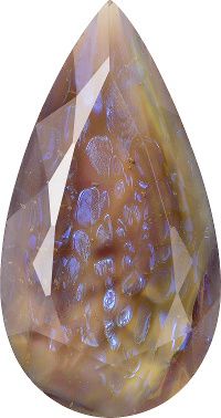 Pear Faceted Pointed Back (Doublets) Crystal Glass Stone, Violet 20 Specials (01556), Czech Republic