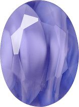 Oval Faceted Pointed Back (Doublets) Crystal Glass Stone, Violet 21 Pearl Colours (24090-00030-Tw), Czech Republic