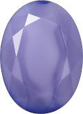 Oval Faceted Pointed Back (Doublets) Crystal Glass Stone, Violet 21 Pearl Colours (2409-St), Czech Republic