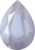 Pear Faceted Pointed Back (Doublets) Crystal Glass Stone, Violet 21 Pearl Colours (05040-00030-Tw), Czech Republic