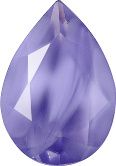 Pear Faceted Pointed Back (Doublets) Crystal Glass Stone, Violet 21 Pearl Colours (24090-00030-Tw), Czech Republic