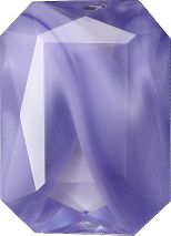 Octagon Faceted Pointed Back (Doublets) Crystal Glass Stone, Violet 21 Pearl Colours (24090-00030-Tw), Czech Republic