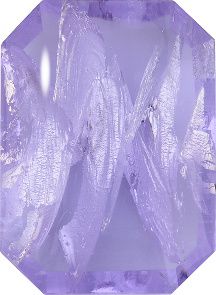 Octagon Cabochons Pointed Back Crystal Glass Stone, Violet 21 With Silver (20210-Ag-Tw), Czech Republic