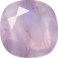 Rounded Square Faceted Pointed Back (Doublets) Crystal Glass Stone, Violet 21 Pearl Colours (24000-00030-Tw), Czech Republic