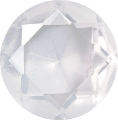 Round Faceted Pointed Back (Doublets) Crystal Glass Stone, White 1 Milky Colours (Milky-White), Czech Republic