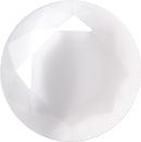 Round Faceted Pointed Back (Doublets) Crystal Glass Stone, White 1 Pearl Colours (00403), Czech Republic