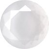 Round Faceted Pointed Back (Doublets) Crystal Glass Stone, White 1 Pearl Colours (0403-Vod-St), Czech Republic