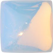 Square Cabochons Flat Back Crystal Glass Stone, White 2 Milky Colours (01000-Al), Czech Republic