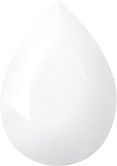 Pear Faceted Pointed Back (Doublets) Crystal Glass Stone, White 2 Pearl Colours (0403-Opaque-St), Czech Republic