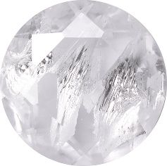 Round Faceted Pointed Back (Doublets) Crystal Glass Stone, White 4 With Silver (00030-Ag-Tw), Czech Republic