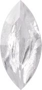 Navette Faceted Pointed Back (Doublets) Crystal Glass Stone, White 4 With Silver (00030-Ag-Tw), Czech Republic