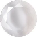 Round Faceted Pointed Back (Doublets) Crystal Glass Stone, White 5 Pearl Colours (00403), Czech Republic