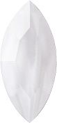 Navette Faceted Pointed Back (Doublets) Crystal Glass Stone, White 6 Pearl Colours (04030-00030-Tw), Czech Republic