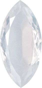 Navette Faceted Pointed Back (Doublets) Crystal Glass Stone, White 7 Milky Colours (Milky-White), Czech Republic