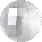 Round Faceted Pointed Back (Doublets) Crystal Glass Stone, White 7 Transparent (00030), Czech Republic