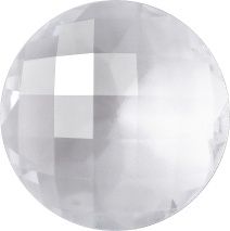 Round Faceted Pointed Back (Doublets) Crystal Glass Stone, White 7 Transparent (00030), Czech Republic