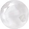 Round Faceted Pointed Back (Doublets) Crystal Glass Stone, White 7 Pearl Colours (04030-00030-Tw), Czech Republic