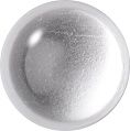 Round Cabochons Flat Back Crystal Glass Stone, White 10 With Silver (00039), Czech Republic