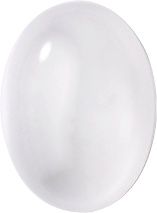 Oval Cabochons Flat Back Crystal Glass Stone, White 11 Moonshine (00375), Czech Republic