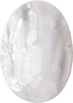 Oval Cabochons Flat Back Crystal Glass Stone, White 11 With Silver (04030-Ag-00030-Tw), Czech Republic