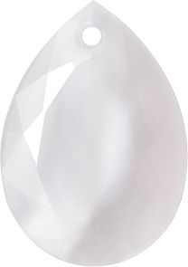 Pear Sew-On Crystal Glass Stone, White 11 Pearl Colours (00403), Czech Republic