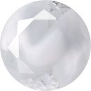 Round Faceted Pointed Back (Doublets) Crystal Glass Stone, White 11 Pearl Colours (04030-00030-Tw), Czech Republic