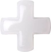 Cross Fancy Crystal Glass Stone, White 12 Milky Colours (01000), Czech Republic