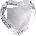 Heart Faceted Pointed Back (Doublets) Crystal Glass Stone, White 12 Transparent (00030), Czech Republic