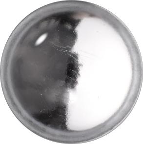 Round Cabochons Flat Back Crystal Glass Stone, White 13 Transparent With Aluminium (000300-Al), Czech Republic