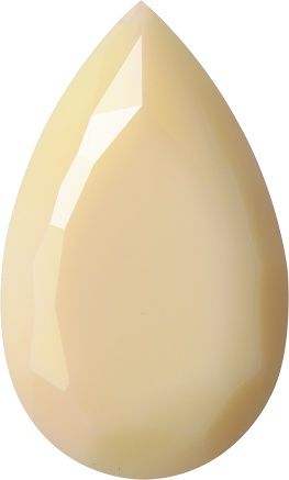 Pear Faceted Pointed Back (Doublets) Crystal Glass Stone, Yellow 1 Opaque (71100), Czech Republic