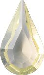 Pear Faceted Pointed Back (Doublets) Crystal Glass Stone, Yellow 2 Transparent (10000), Czech Republic